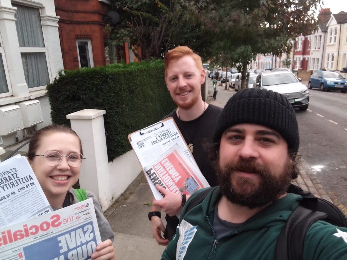 Campaigning in Acton. Photo: London SP