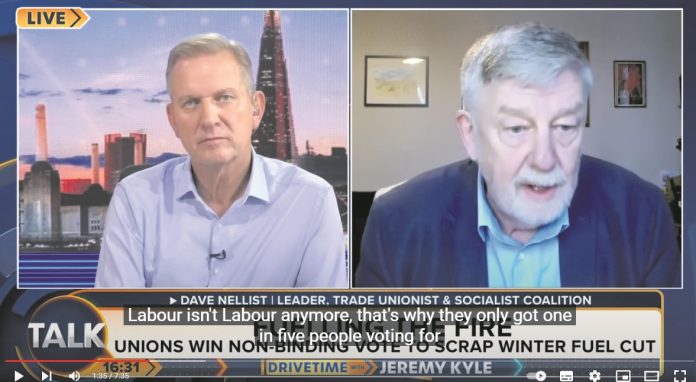 Dave Nellist on TalkTV YouTube