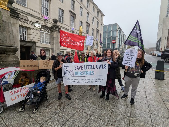 Save Little Owls council lobby. Photo: Iain Dalton