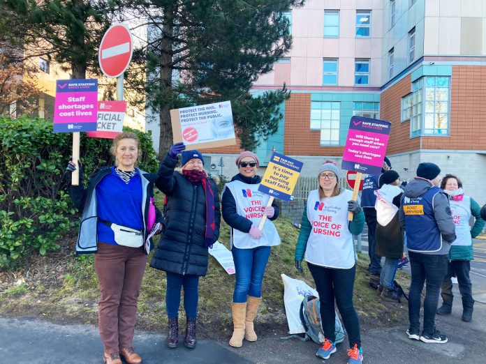 Southampton RCN strike. Photo: Southampton Socialist Party