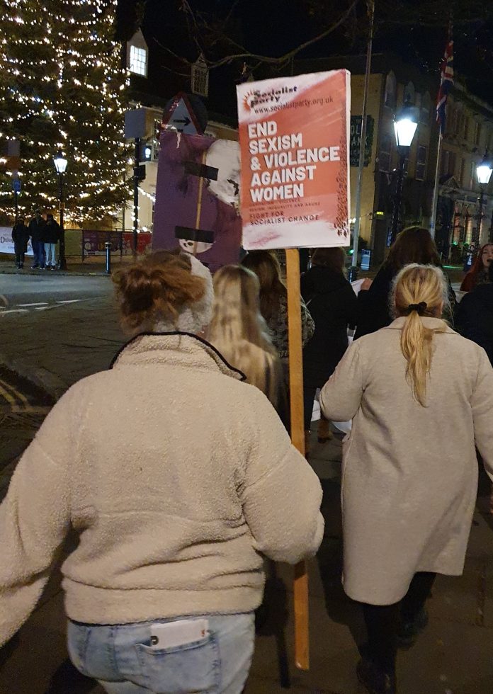 20241122_191846 scaled Protest against domestic violence in Northampton. Photo: Northampton SP
