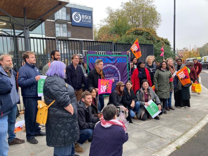 BSix college strike. Photo: Clare Doyle