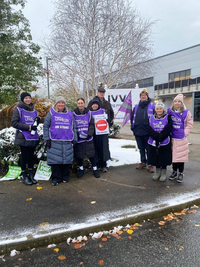 LIVV strike Knowsley November 2024 Photo James Robinson