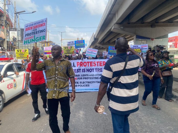 Nigeria solidarity #EndBadGovernance protesters in Nigeria. Photo: DSM