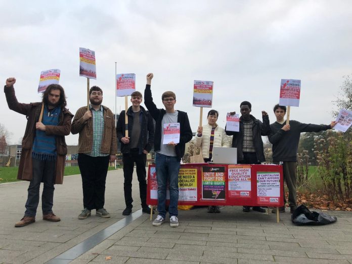 York student protest Photo Yorkshire Socialist Students
