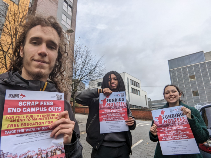Birmingham student - Tom Porter-Brown Birmingham Socialist Students. Photo: Tom Porter Brown