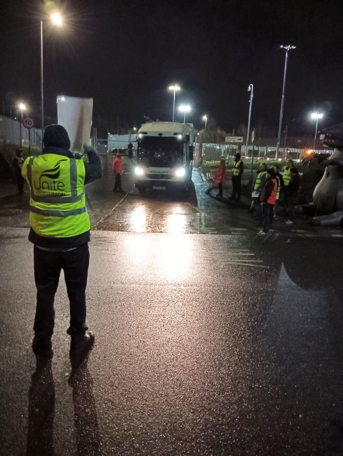 Jan 2025 2 Sheffield bin strike. Photo: Alistair Tice
