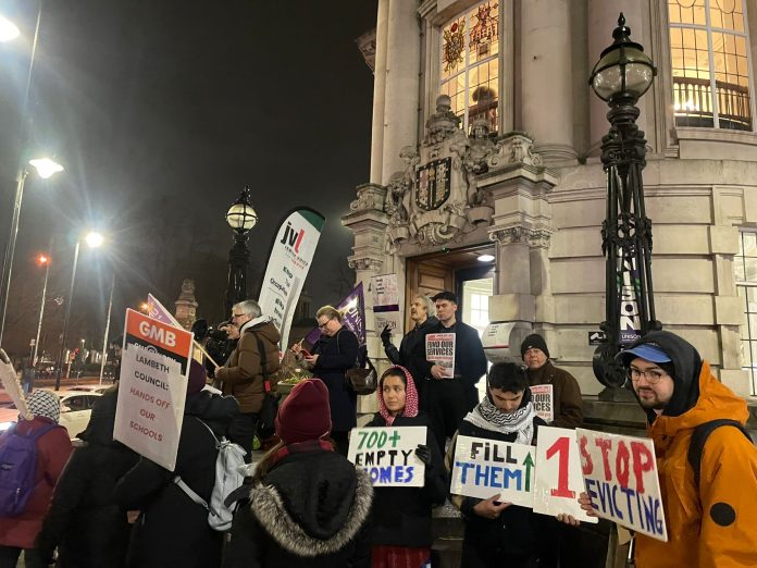 Lambeth Unison protest opposing Labour's cuts. Photo: Berkay Kartav