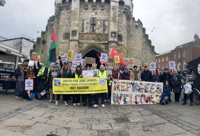 Southampton anti-racist protest. Photo: Nick Chaffey