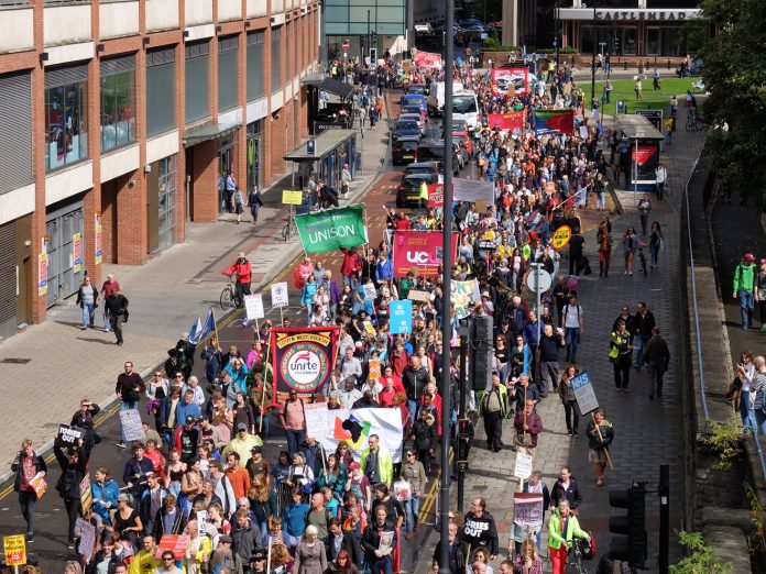 Anti-austerity march in Bristol when Labour ran the council. Photo: Matt Carey