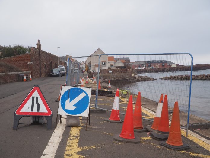 a road colapse in Dunbar. Photo: Jennifer Petrie/CC