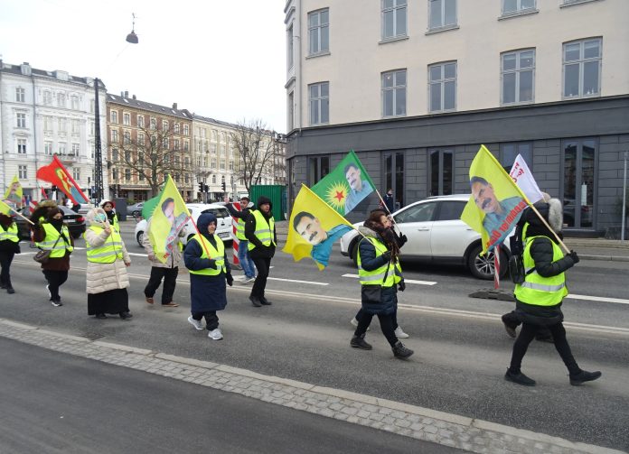 Protest in support of the PKK and Ocalan. Photo: Leif Jorgensen/CC