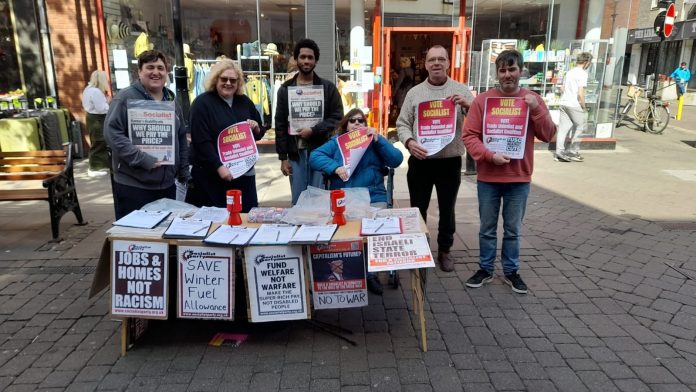 Campaigning for TUSC in Doncaster. Photo: Yorkshire SP
