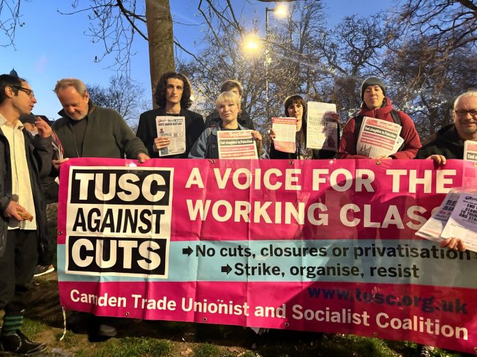 Protesting against Haringey Labour housing and education cuts. Photo: Helen Pattison