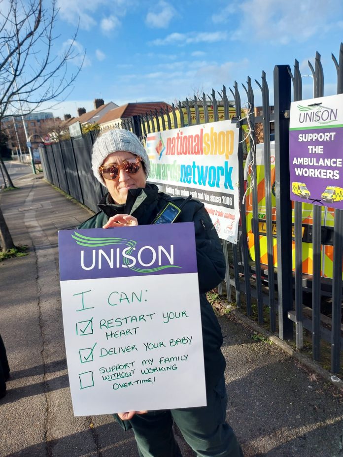 Ambulance workers in Unison were part of the 2022-23 strike wave. Photo: Martin Reynolds