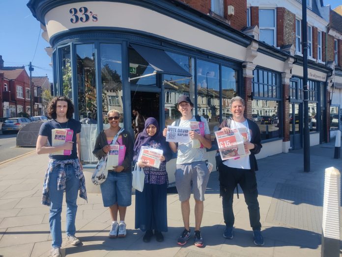 Campaigning for TUSC in St Anne's in Haringey. Photo: London SP
