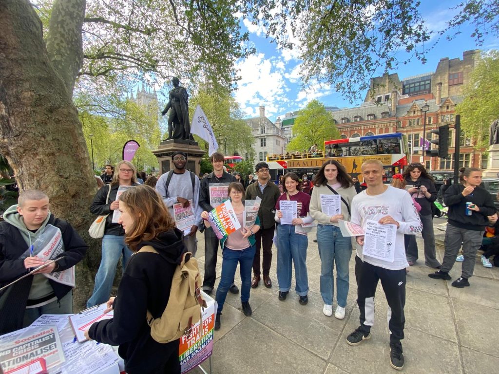Part of the Socialist Party team in London. Photo: Emily Lyndon