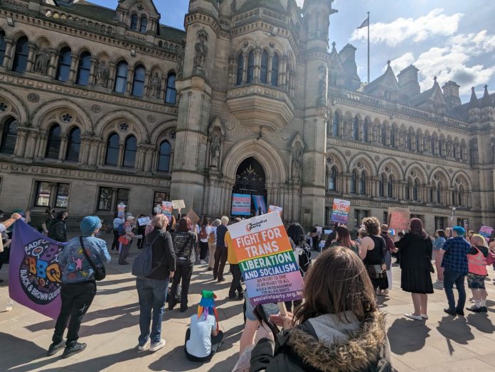 Bradford trans pride. Photo: Tom Gibson
