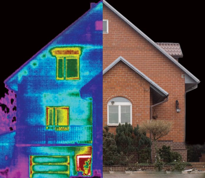 Thermal imaging showing heat escaping poorly insulated windows Photo: Explorer1001/CC