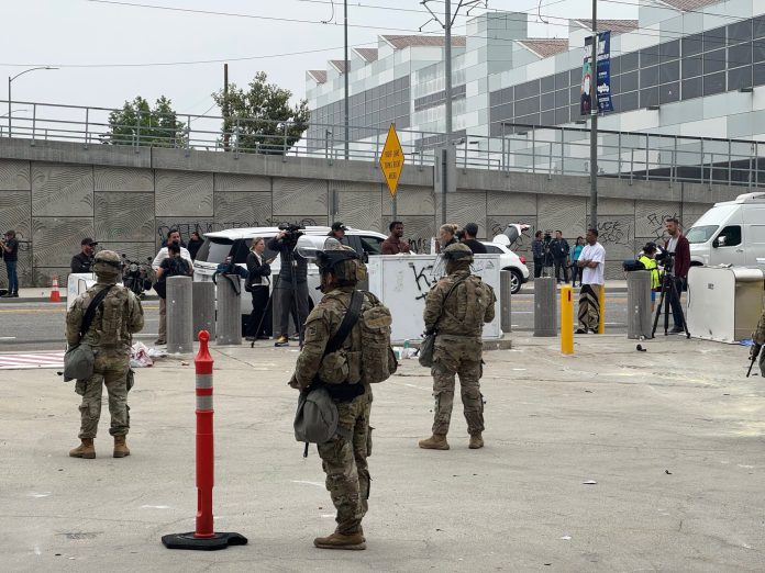 CA_National_Guard,_June_2025 California National Guard in Los Angeles during the protests. Photo: Public domain