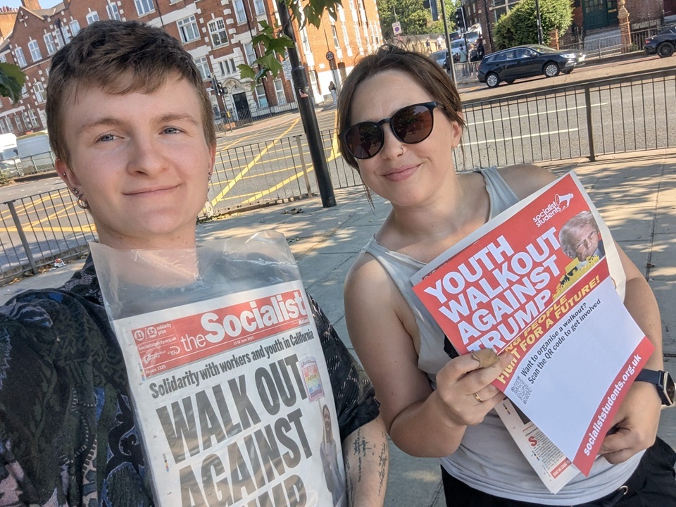 Building for the Trump walkouts in west London