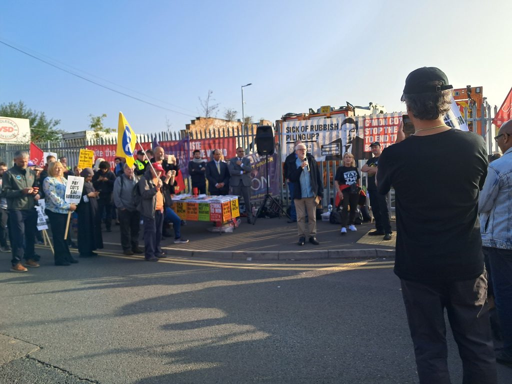 Jeremy Corbyn speaking in support