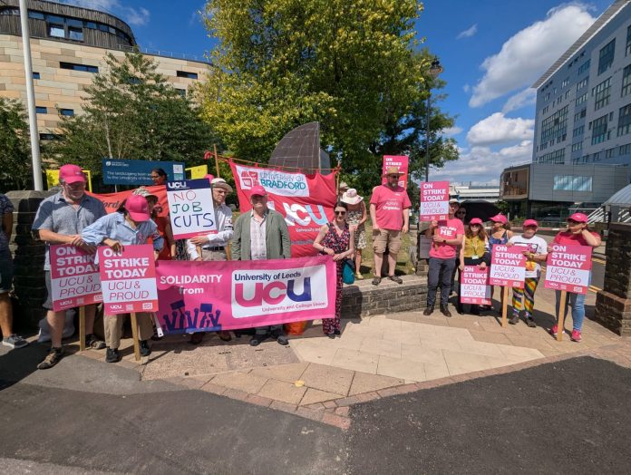 Bradford UCU strike. Photo: Iain Dalton