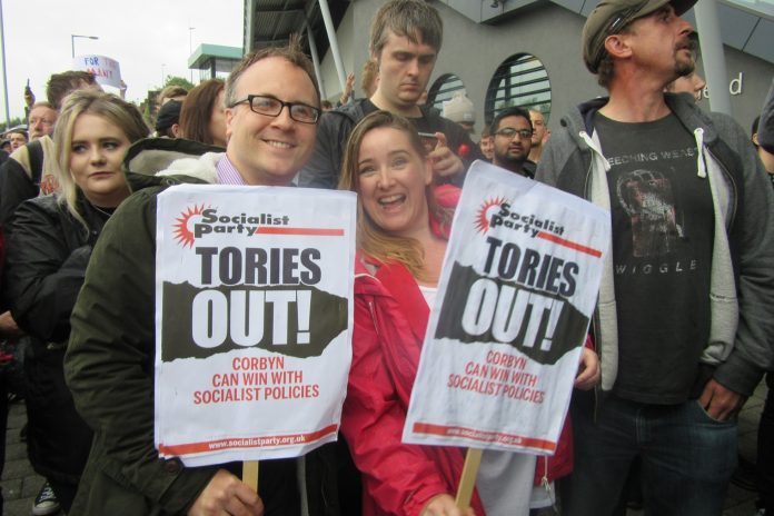 'Corbyn can win with socialist policies', the Socialist Party campaigned in support of Corbyn Photo: Socialist Party