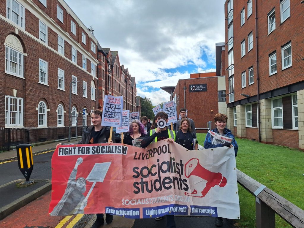 Marching in Liverpool, 17.9.25 photo Joe