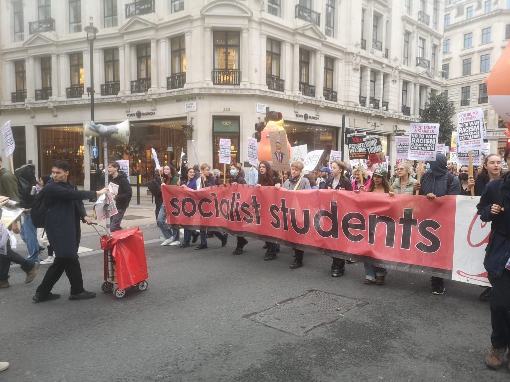 Marching in London, 17.9.25, photo Josh