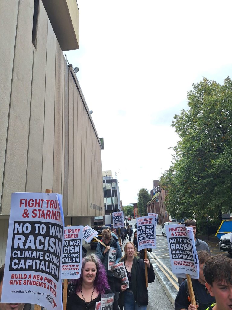 Marching in Liverpool, 17.9.25 photo Joe
