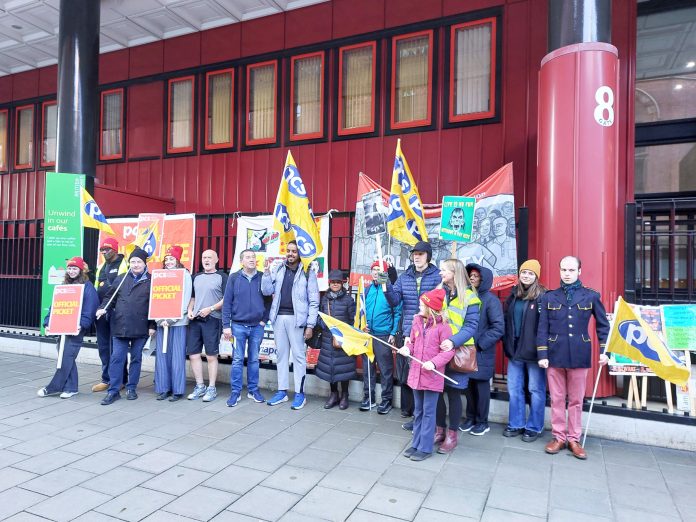 PCS members at the British Library on strike, October 2025, Members understand the need to fight Photo: Rob Williams