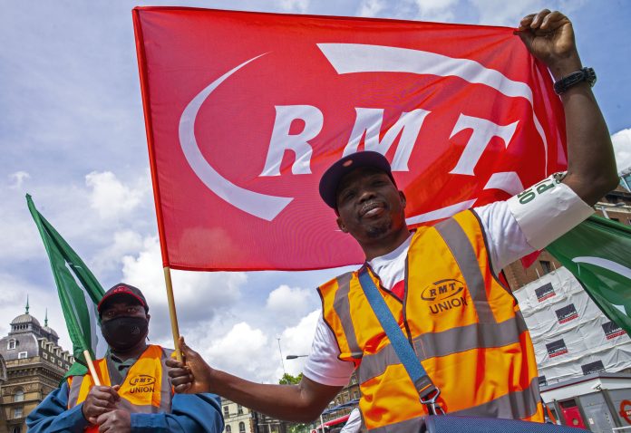 RMT Rail Maritime and Transport Workers trade union national rai Photo: Paul Mattsson