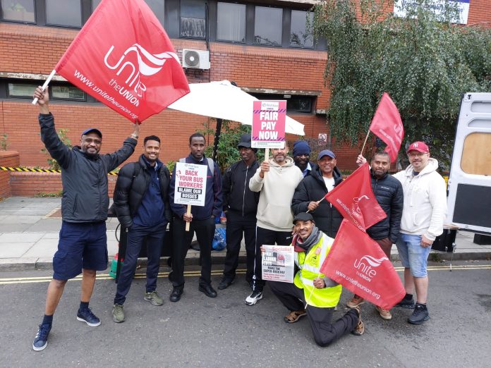 WhatsApp Image 2025-09-26 at 08.20.18 The Socialist on one of the many picket lines at which it is sold. Photo: Rob Williams