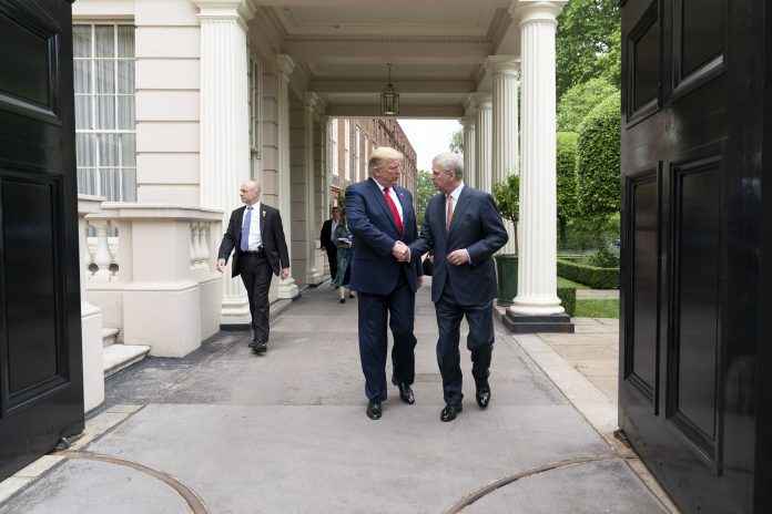 President_Trump_at_St._James's_Palace_(48000863521) Andrew and Trump in 2019 Photo: Public Domain