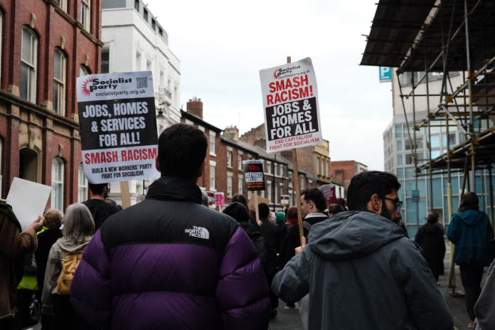 Sheffield anti-UKIP demo Photo: Maddie Rooney