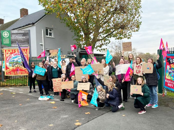 Sheila and DK on picket