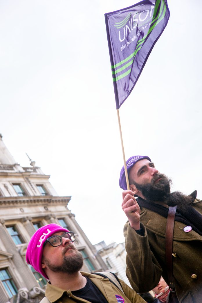 UCU and Unison on strike together in 2022 Photo: Paul Mattsson