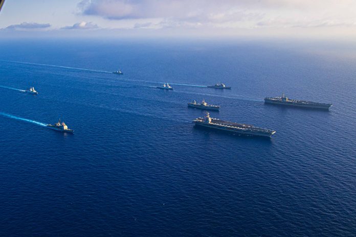 Gerald R. Ford and Dwight D. Eisenhower Carrier Strike Groups Support Operations in the Mediterranean Sea