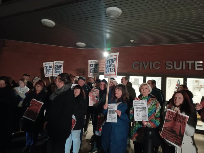 Cannock Theatre - Nick Hart Cannock Theatre protest