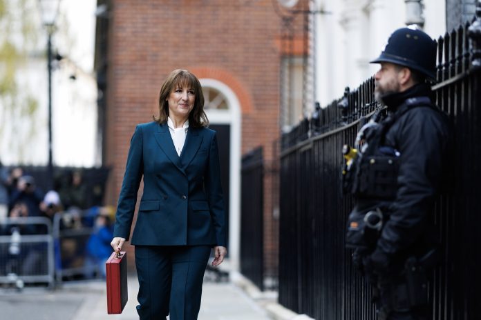Rachel Reeves on her way to deliver the Budget Photo: UK government/CC