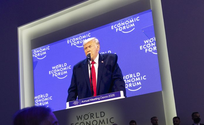 World Economic Forum Annual Meeting 2026 Trump speaking in Davos Photo: World Economic Forum/CC
