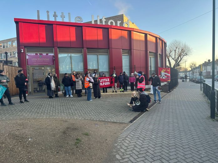 Little Ilford school NEU strike Photo: Hannah Sell