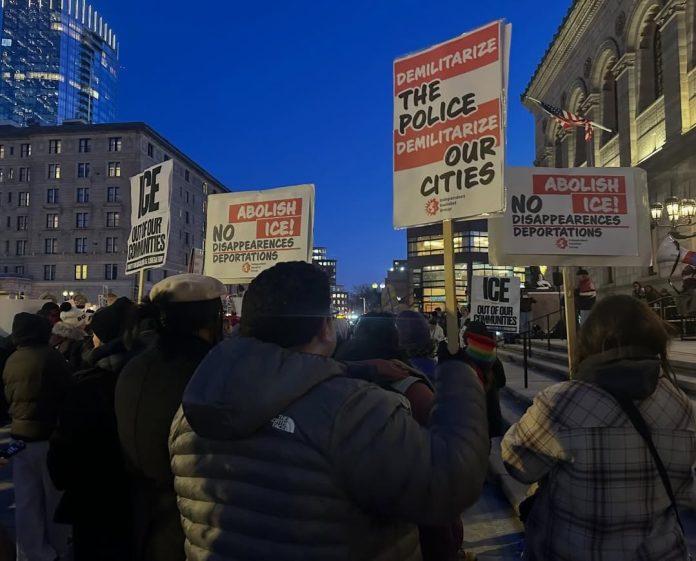 Minneapolis anti-ICE protest Photo: ISG