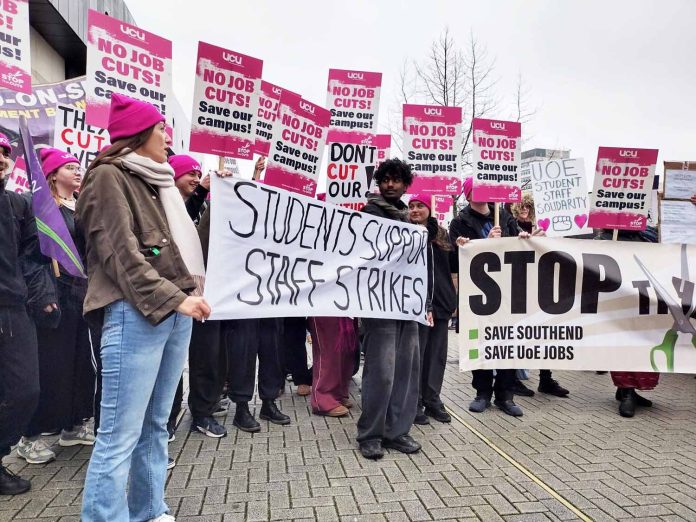 Southend UCU protest photo Dave Murray