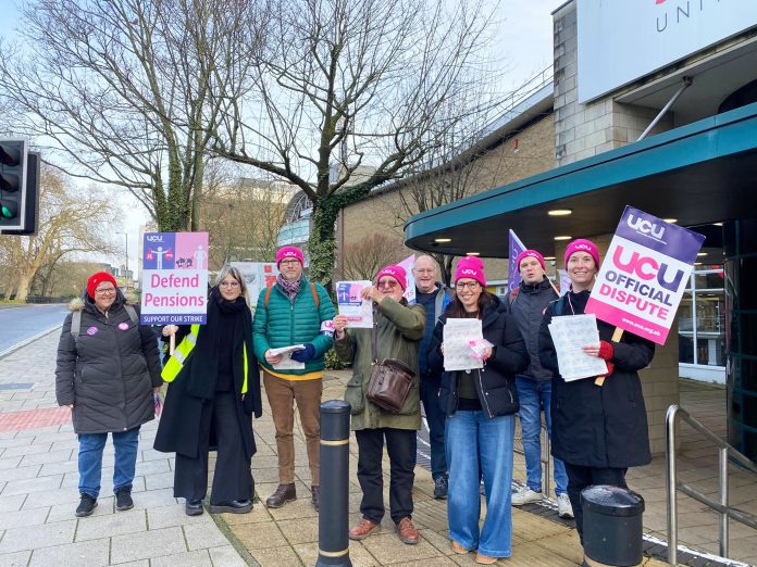 Solent university strike Photo: Socialist Party
