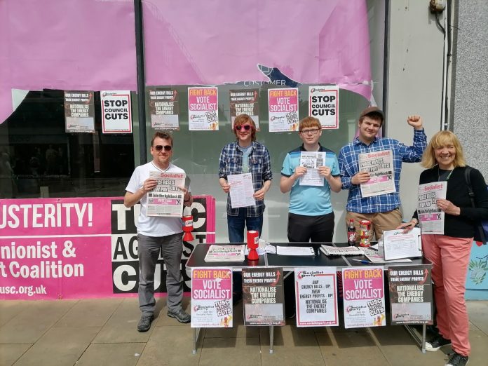 Swansea TUSC campaigning in 2022 Photo: SP Wales