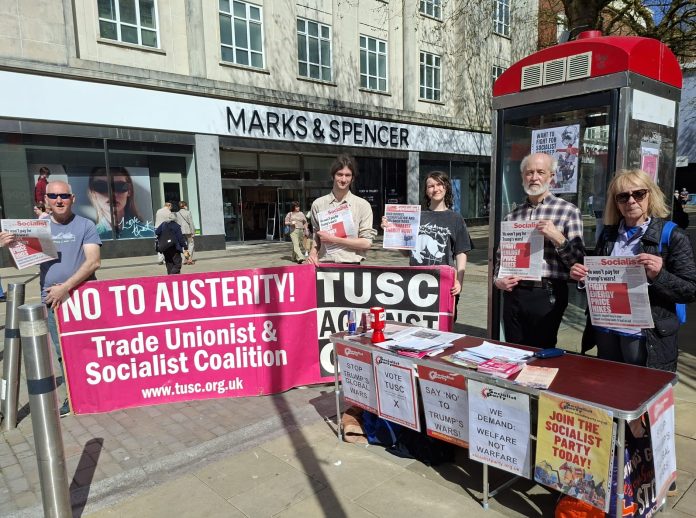 Swansea TUSC campaigning in 2026, photo: Alec Thraves