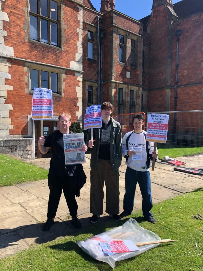 York York uni bursaries protest