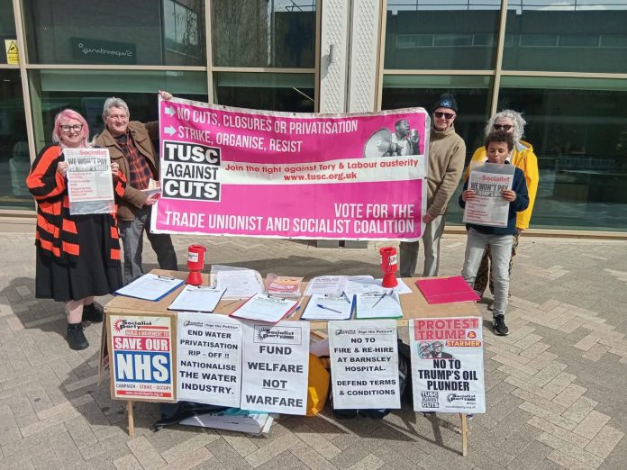 Barnsley TUSC campaigning in 2026 Photo: Yorks SP